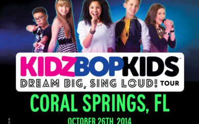 Join Dynamite Dance at the Coral Springs Center for the Arts this Sunday when we perform as an opening act for the Kids Bop Kids Dream Big, Sing Loud tour!